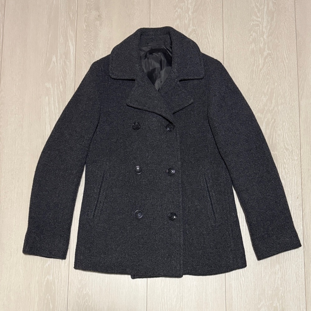 Uniqlo Charcoal Women's Peacoat